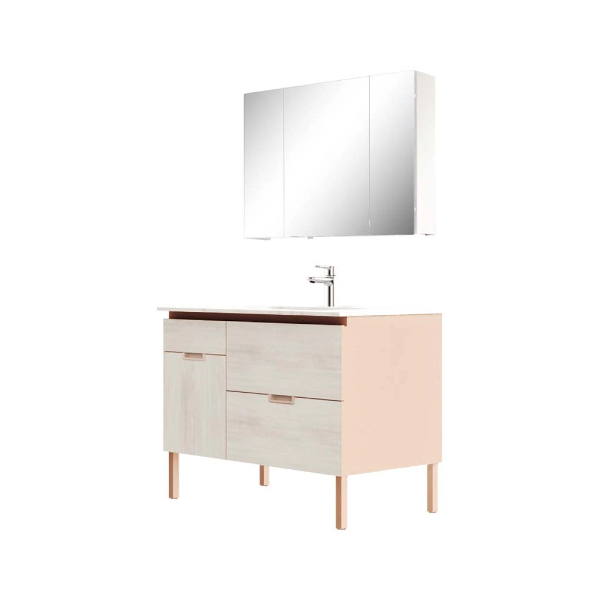 Tủ đựng đồ phòng tắm bằng gỗ thân thiện với môi trường HBM103506N-110