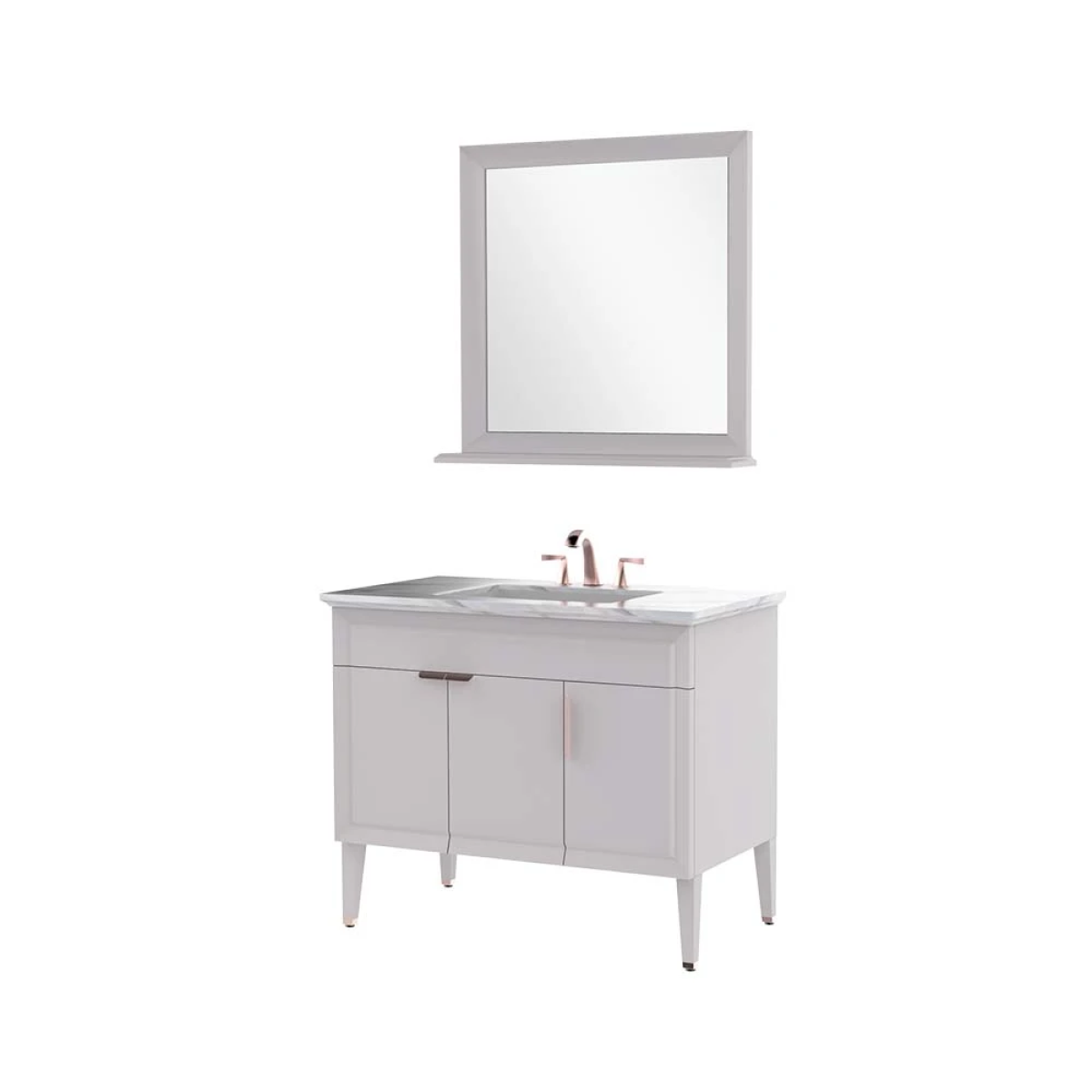 Tủ đựng đồ phòng tắm bằng gỗ nguyên khối HBT101006N-100