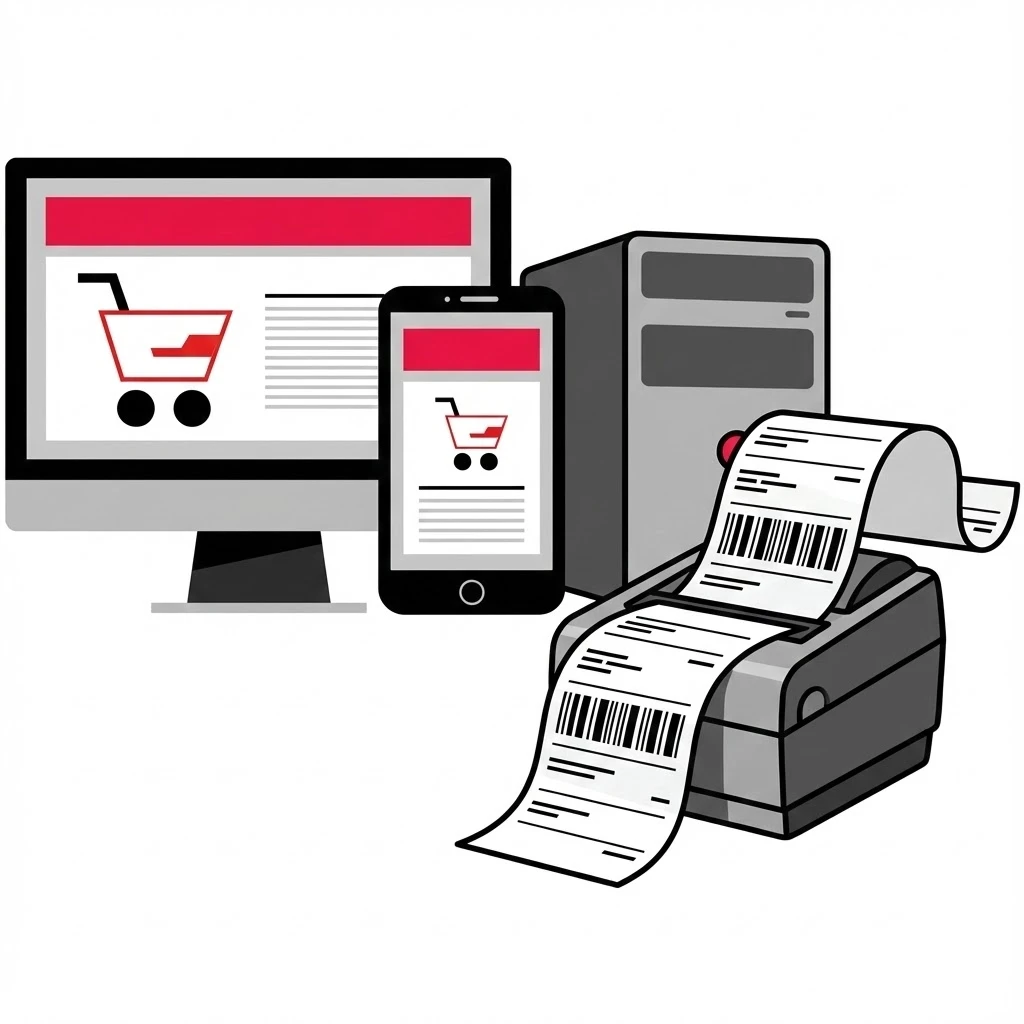 Máy in đơn Shopee Tiki Lazada