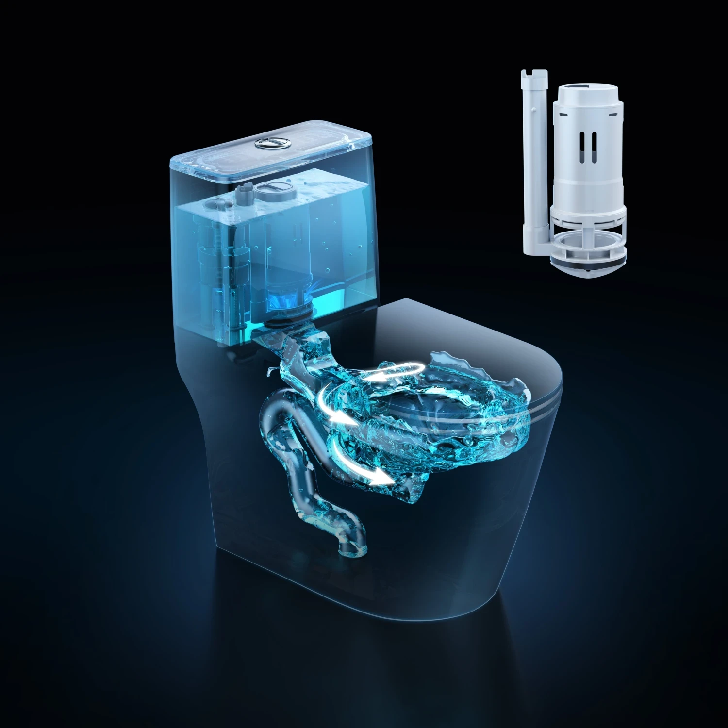 Van xả lớn 3 inch