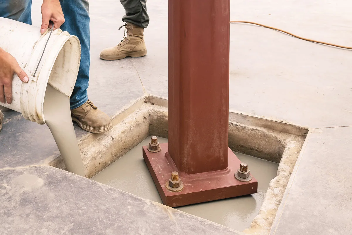 Những lỗi thường gặp khi thi công vữa rót và cách khắc phục