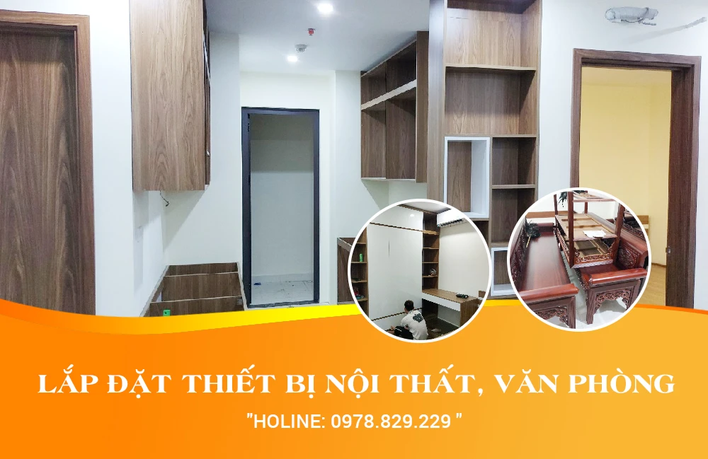 Lắp đặt thiết bị nội thất văn phòng