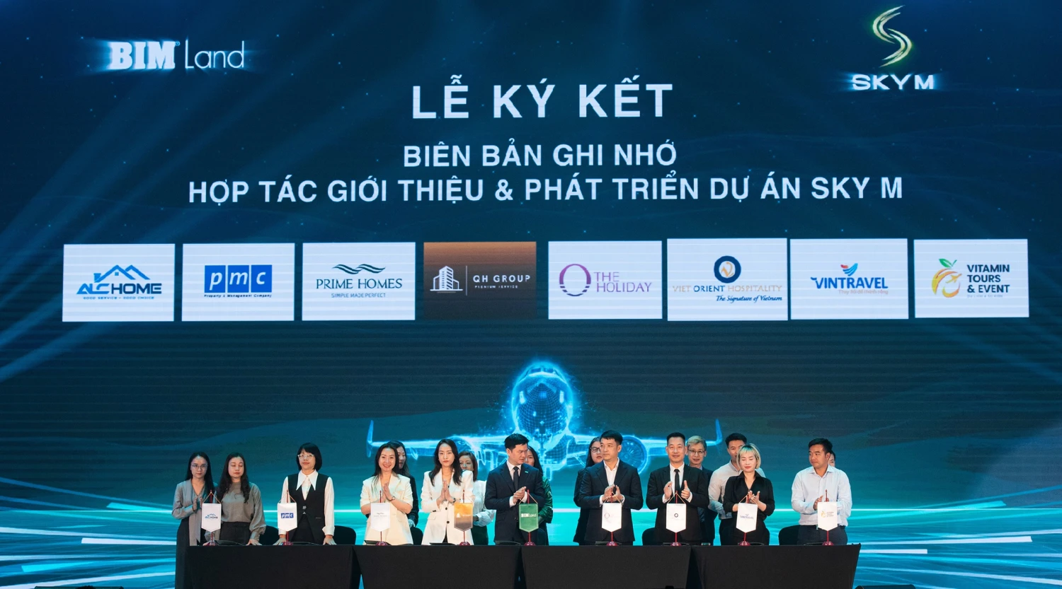 Viet Orient Hospitality and Bim Land signed a memorandum of cooperation at the kick-off ceremony for the Sky M Ha Long project
