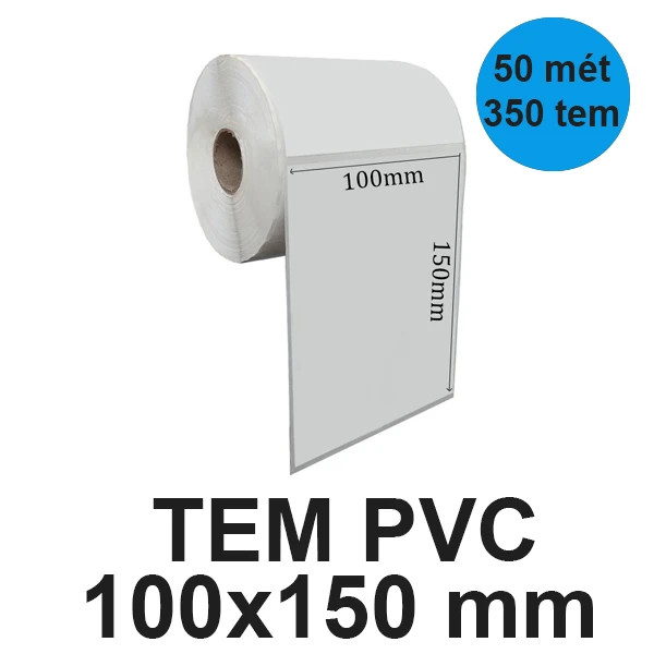 Tem decal PVC A6 (100x150) mm cuộn 50m