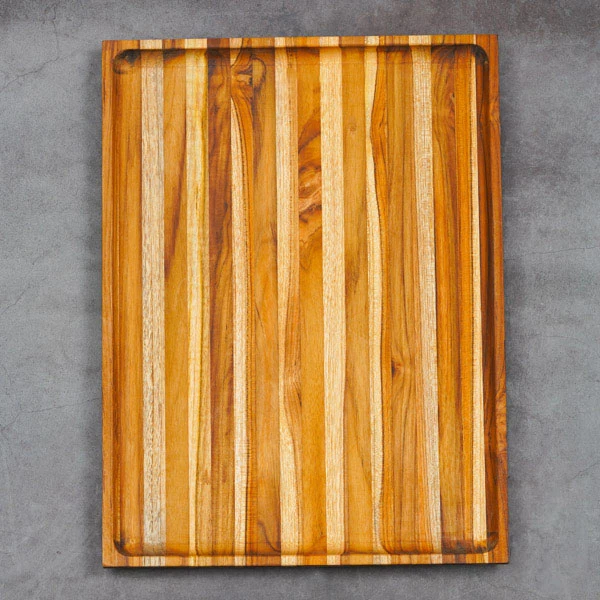 Khay gỗ Teak hình chữ nhật 40,5x30,5x3,8 cm