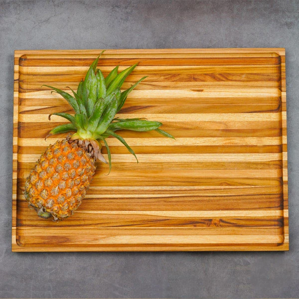 Khay gỗ Teak hình chữ nhật 51x38x3,8 cm