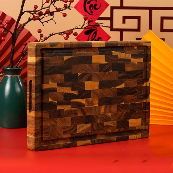 Thớt gỗ keo (Acacia) chữ nhật size 25x35x2,5cm