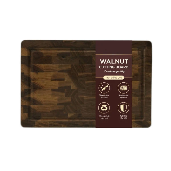 Thớt gỗ óc chó Walnut size 20x30x2.5cm