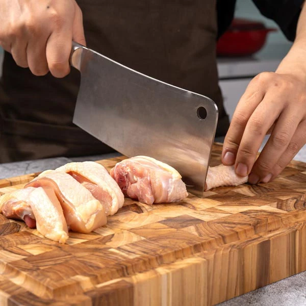 Thớt gỗ Teak hình chữ nhật 28x40x3,5 cm