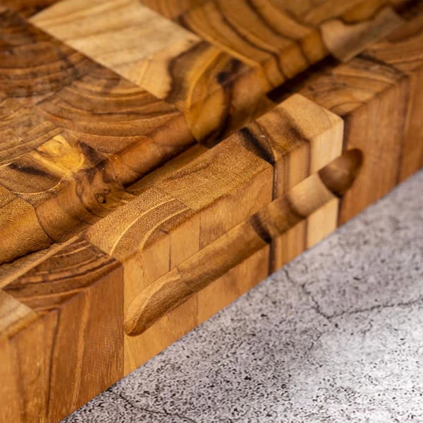 Thớt gỗ Teak hình chữ nhật 28x40x3,5 cm