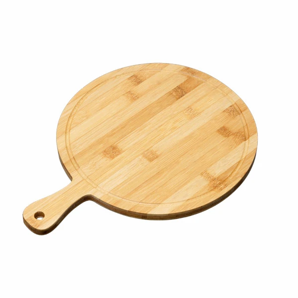 Thớt tre hình tròn có tay cầm 40x30x1.5cm