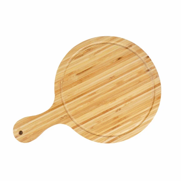 Thớt tre hình tròn có tay cầm 36x25x1.5cm