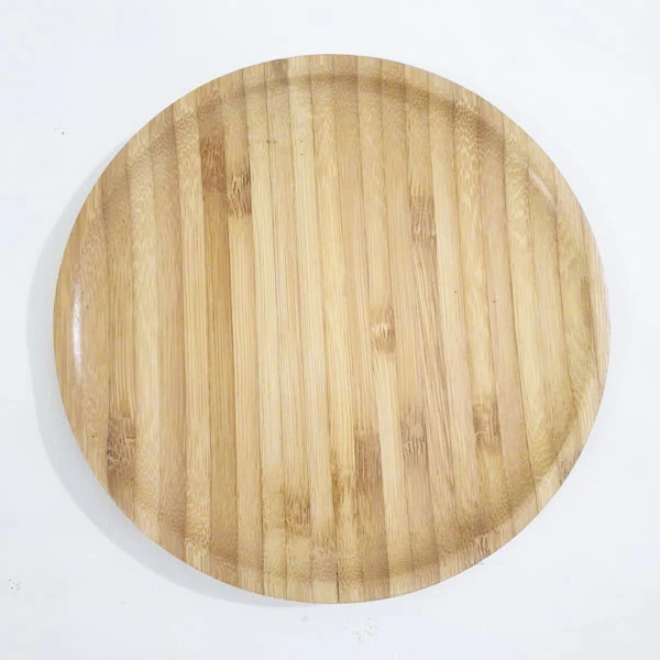 Khay gỗ tre hình tròn
