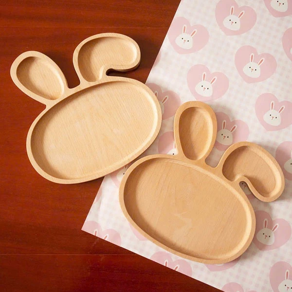 Khay gỗ hình thỏ