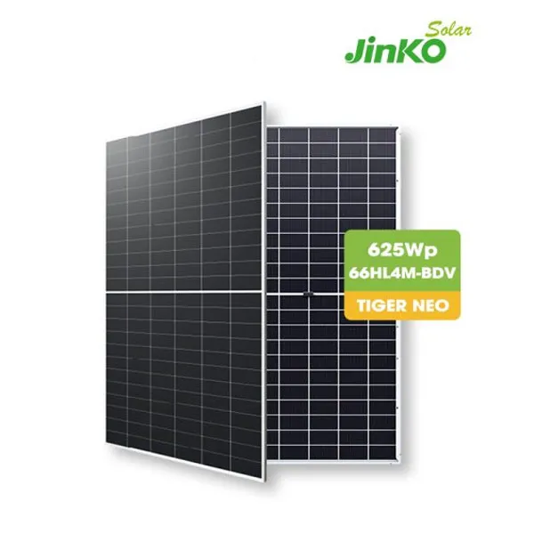 Tấm pin mặt trời JINKO 625W 2 mặt kính, N-Type, Tiger Neo