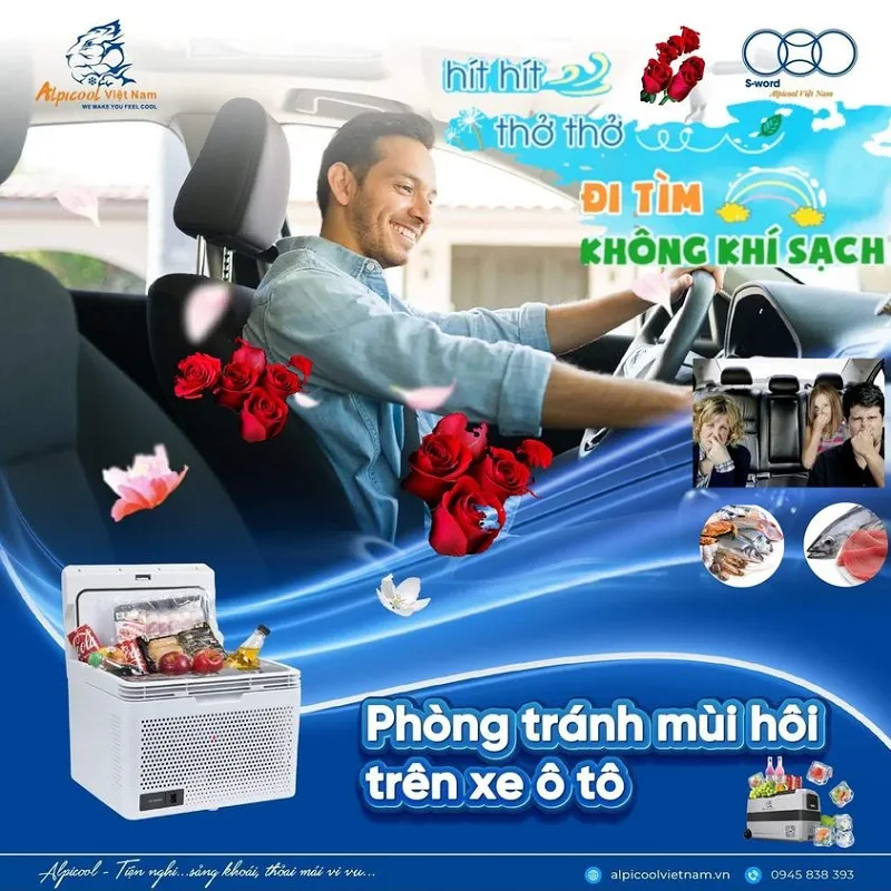 Với Alpicool - phòng tránh mùi hôi trên ô tô