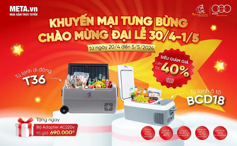 Chào mừng Đại lễ 30/4 - 1/5, Alpicool Việt Nam tưng bừng khuyến mãi GIẢM SÂU lên tới 40%.