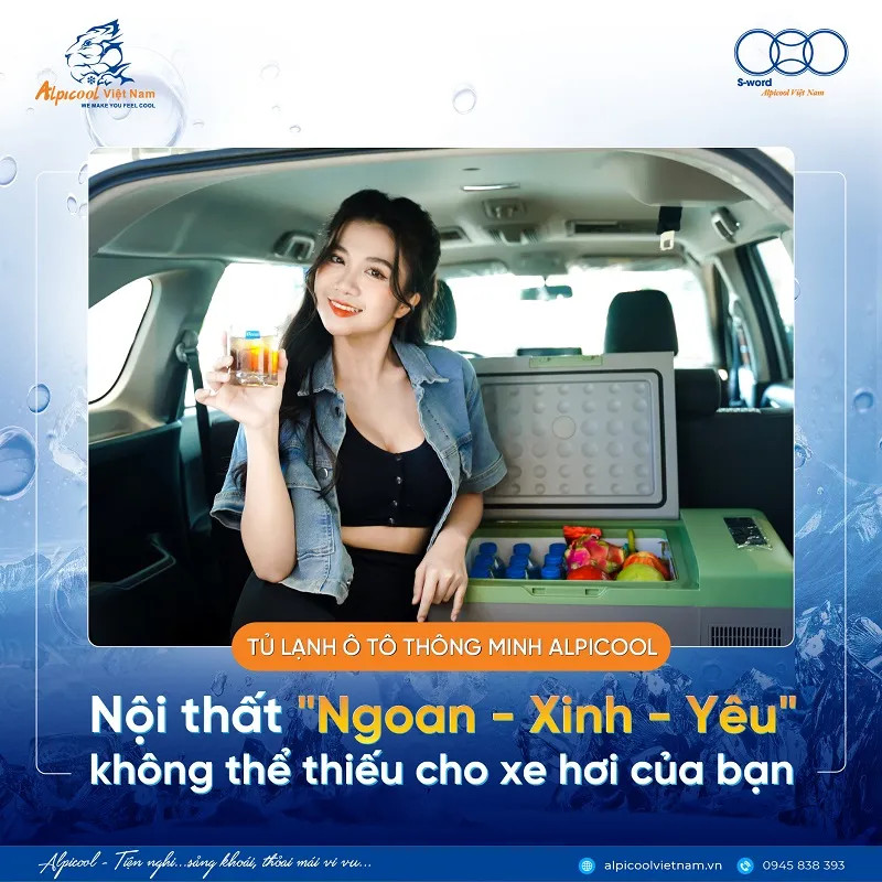 Tủ lạnh ô tô Alpicool - Món đồ nội thất "Ngoan - Xinh - Yêu" không thể thiếu cho xe hơi của bạn