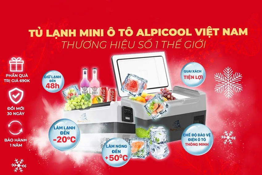Tủ lạnh mini ô tô Alpicool - Mang đến sự tươi mới cho gia đình bạn