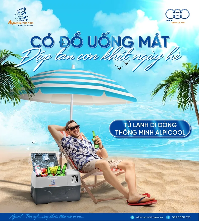 Có đồ uống mát, đập tan cơn khát ngày hè với tủ lạnh ô tô Alpicool 